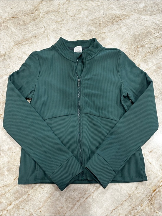 all in motion Other - All in Motion Girl’s Forest Green Ribbed Zip-Up Jacket